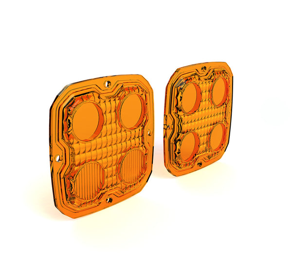 Denali - Kit Lentes TriOptic™ para luces D4 - Color Ambar